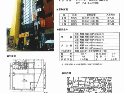 ■歯科開業物件情報　「蒲田駅」より徒歩2分！大田区西蒲田8丁目　物件番号10012